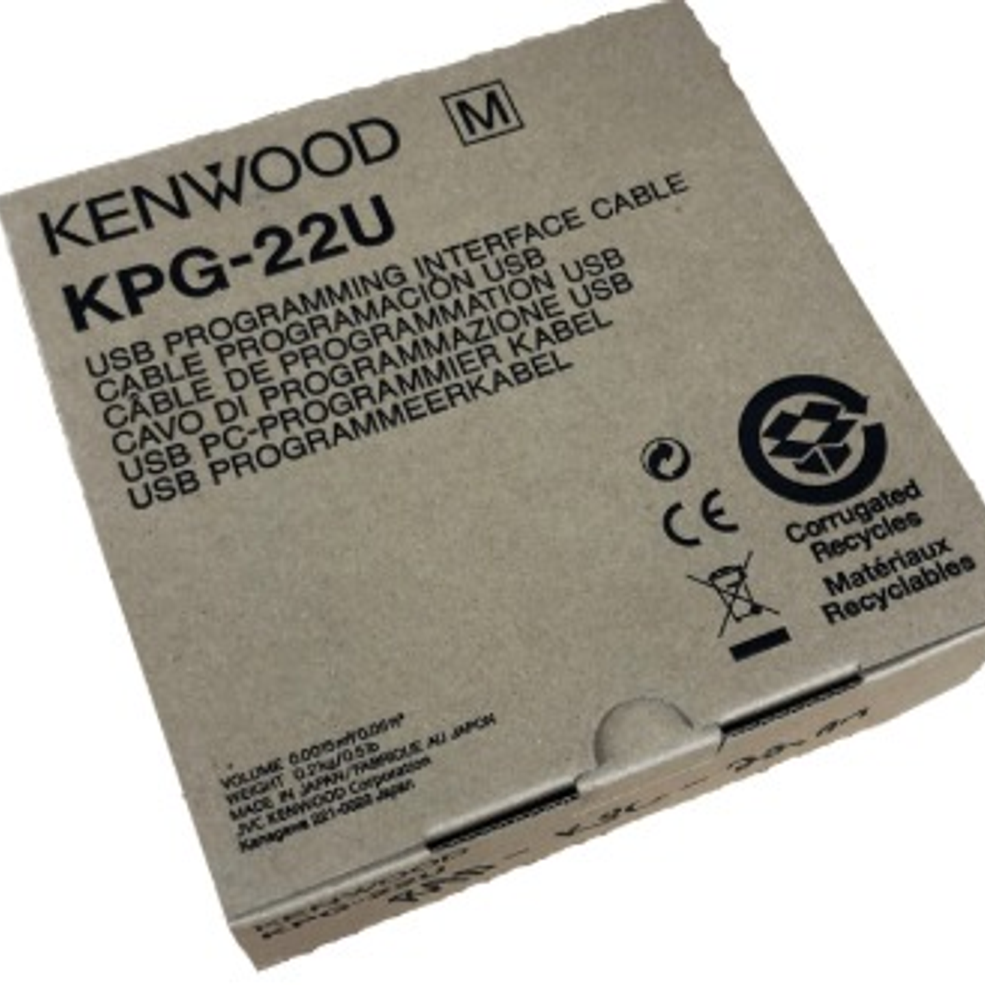 Kenwood KPG-22UM Cable de programación para equipos portátiles con entrada de audio de 2 pines Precio con iva incluido 9