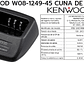 Kenwood W08-1249-45 Cuna de carga para KMB-28 sin transformador para TK-2402/3402/ NX-240/340 Precio con iva incluido - Miniatura 1