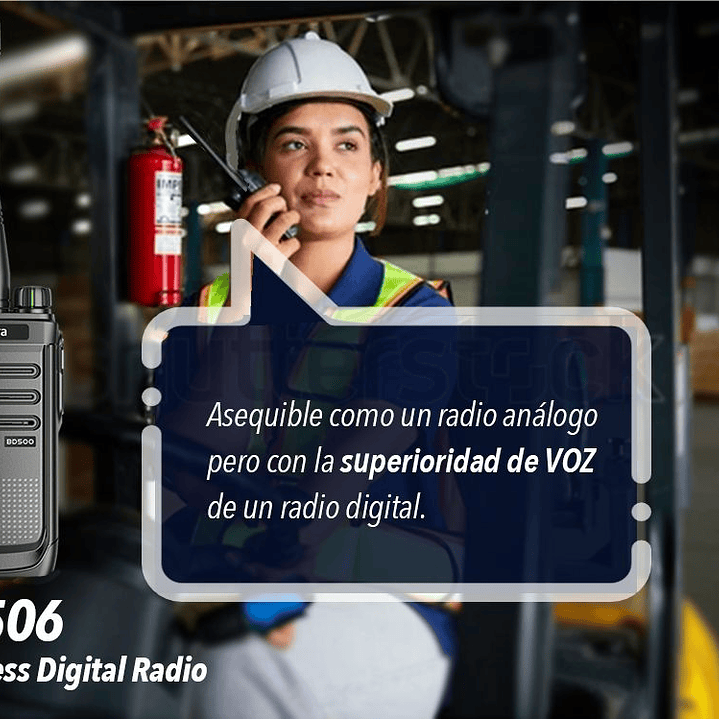 Hytera BD506 UHF1 400-470 Mhz 48CH DMR Tier II 4W Radio digital y analógica con cancelación de ruido sin pantalla Precio con iva incluido 1