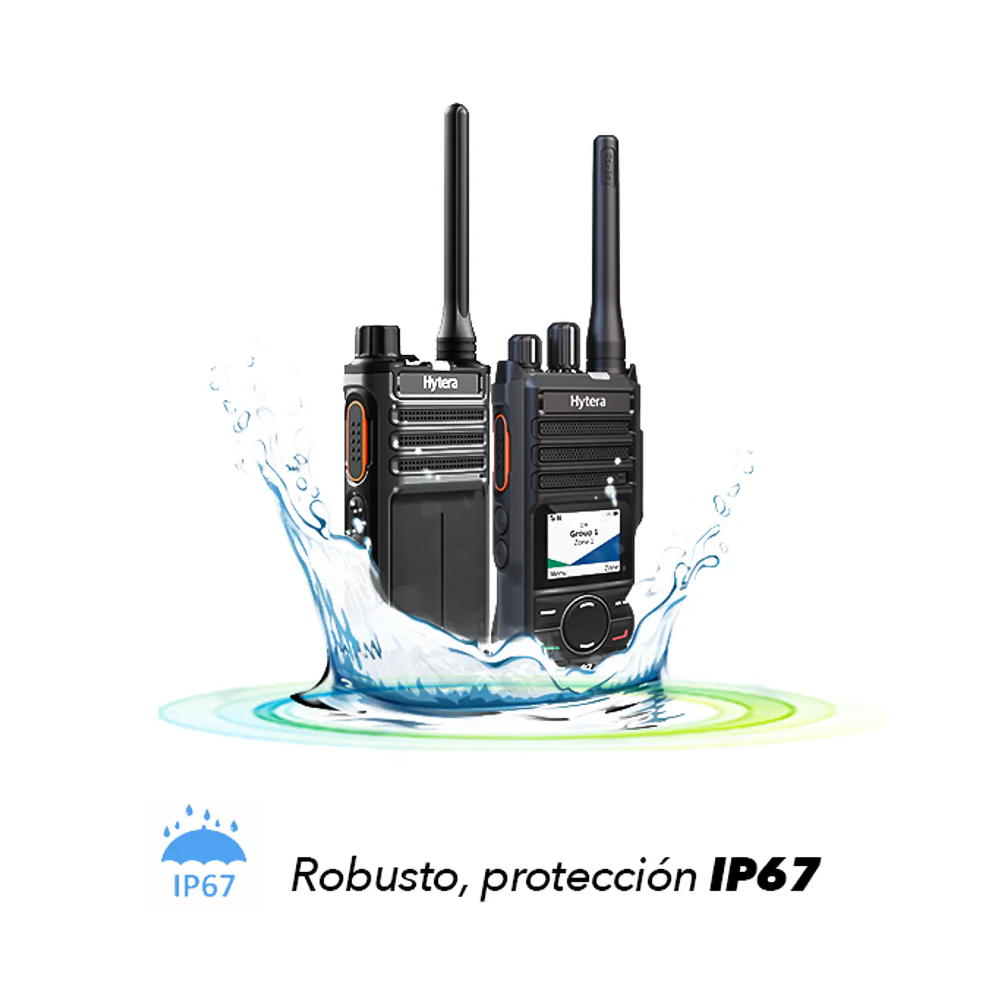 Hytera HP506 VHF 136-174 MHz 256CH Digital DMR y Analogico 5W Batería 1500mAh Radio Digital Profesional DMR Tier II y Analogico IP67 y MIL-STD-810G, parlante anti magnético Precio con iva 3