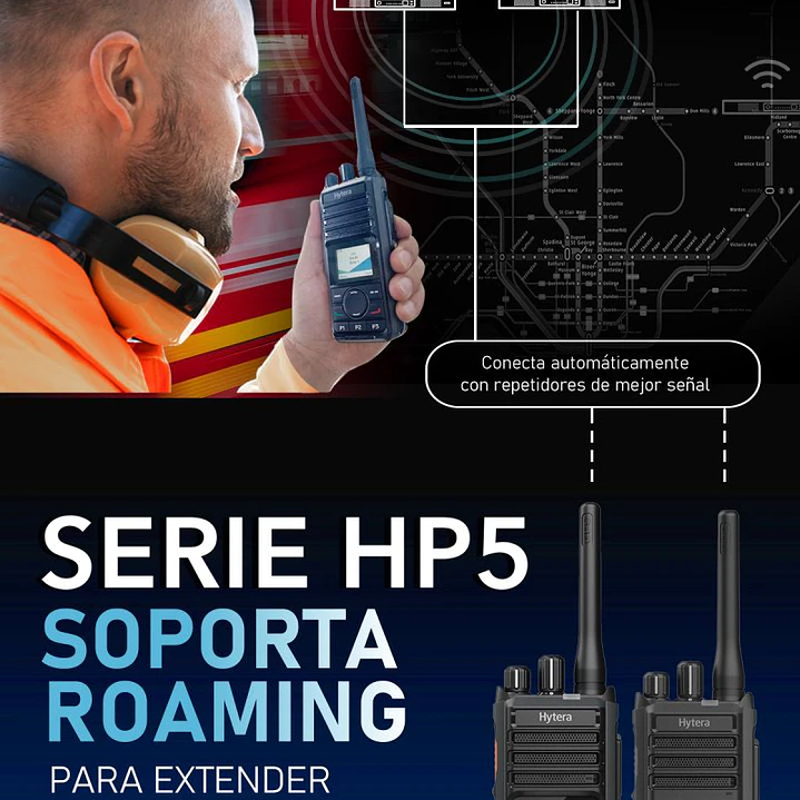 Hytera HP506GPS UHF 400-470 MHz 256CH DMR y Analogico 4W Radio digital portátil con GPS Sin pantalla Precio con iva incluido 3