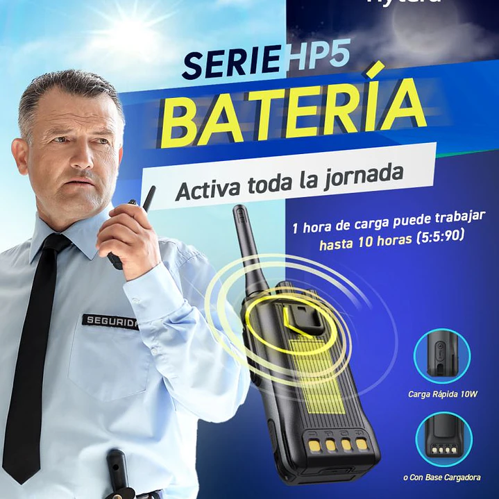 Hytera HP506GPS UHF 400-470 MHz 256CH DMR y Analogico 4W Radio digital portátil con GPS Sin pantalla Precio con iva incluido 4