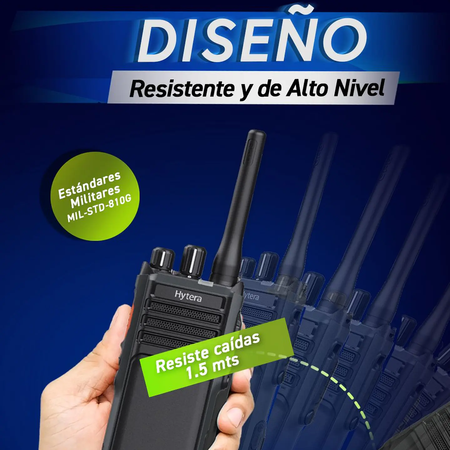 Hytera HP506GPS UHF 400-470 MHz 256CH DMR y Analogico 4W Radio digital portátil con GPS Sin pantalla Precio con iva incluido 30