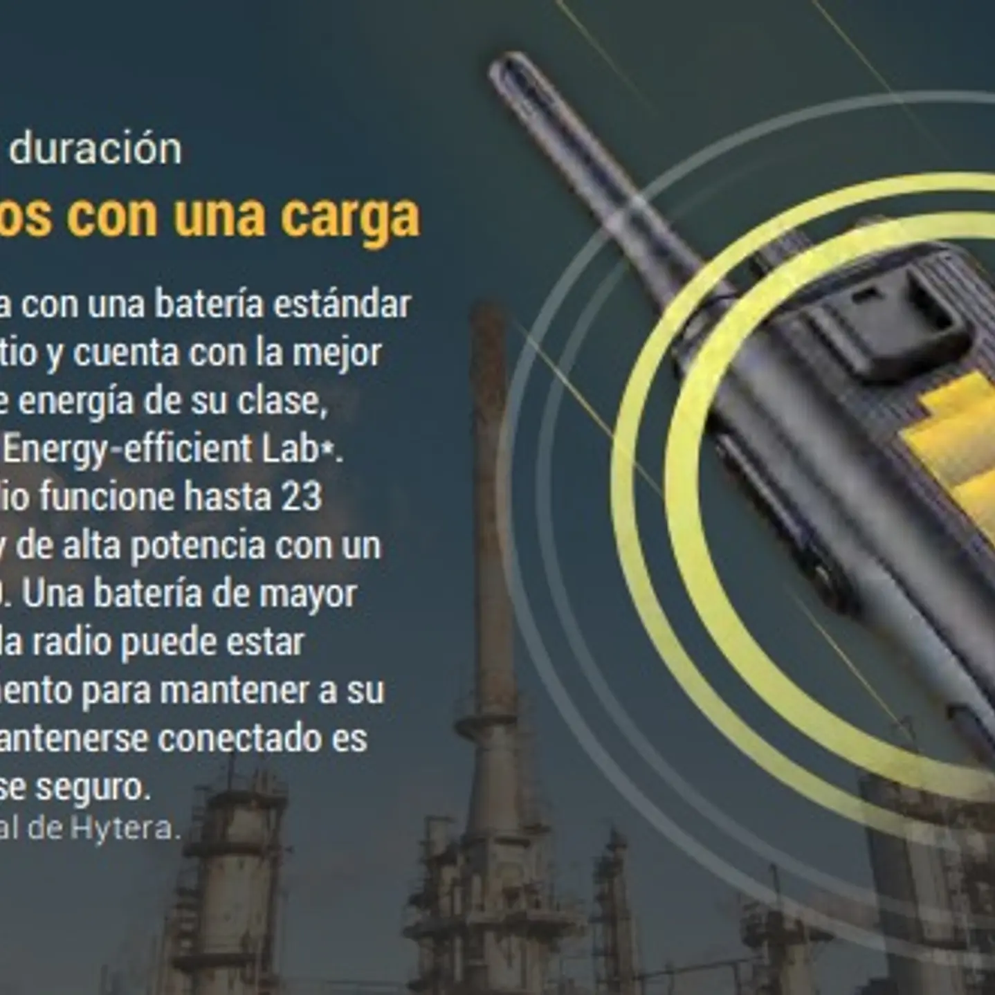 Hytera HP506 UL913 UHF1 400-470 MHz 256CH Digital DMR y Analogico 4W Intrinsicamente Seguro 5W IP67 Radio portatil (A pedido por importación) Precio con iva incluido 24