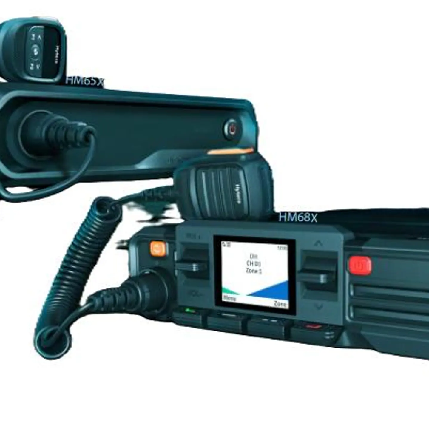 Hytera HM686H UHF2 450-520MHz 512CH DMR Tier II Analogico 45W Radio móvil digital profesional High Power 5/45/50W GPS Bluetooth LCD screen Precio con iva incluido 5