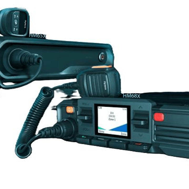 Hytera HM686H UHF2 450-527MHz 512CH DMR Tier II Analogico 45W Radio móvil digital profesional High Power 5/45W LCD screen Precio con iva incluido 5