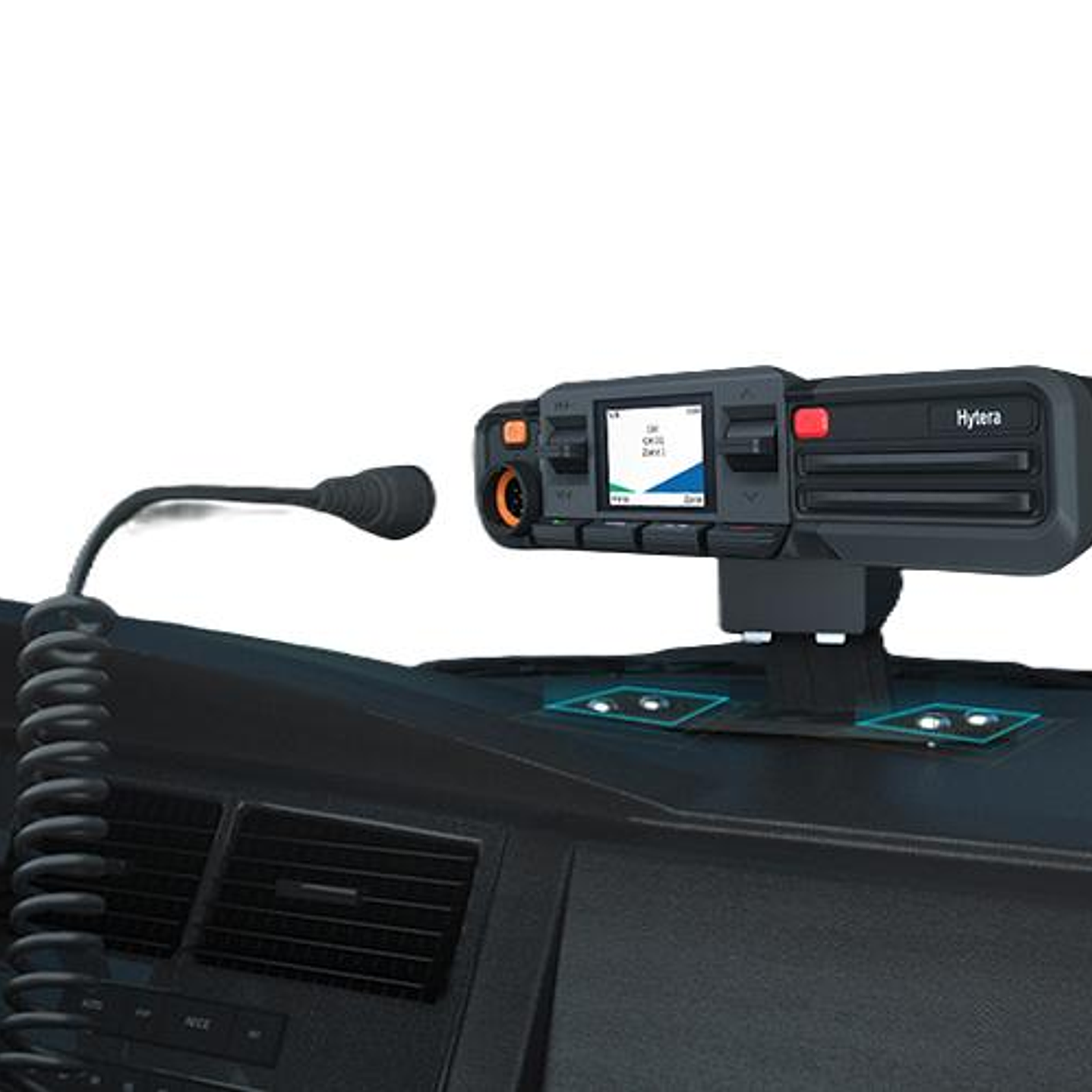 Hytera HM686H UHF2 450-527MHz 512CH DMR Tier II Analogico 45W Radio móvil digital profesional High Power 5/45W LCD screen Precio con iva incluido 9