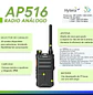 Hytera AP516 VHF 136-174 MHz 32CH analógico 5W Radio portátil para negocios y seguridad Precio con iva incluido - Miniatura 1