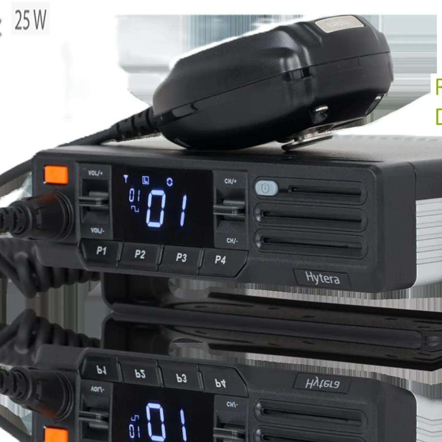 Hytera MD616 VHF 136-174 MHz 48CH DMR Tier II/ Analogico 25W Radio móvil Digital DMR y Analogico  de gran cobertura y cancelación de ruido Precio con iva incluido 1