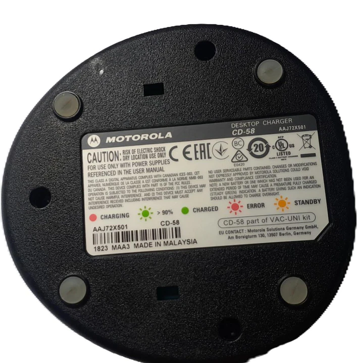 Motorola CD-58 + PA-55C (Original nuevo) Cargador de Escritorio con transformador para equipos Motorola Vertex Standard VX-261 Precio con iva incluido 2