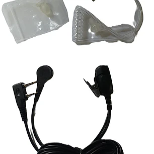 Genérico E1802-K Auricular tubo acústico transparente con ptt solapa para Kenwood Baofeng Wouxun Wings WLN Precio con iva incluido 