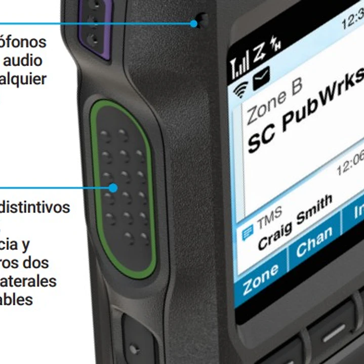 Motorola APX N30 Radio portátil de dos vías APX N30 P25 800 MHz de banda única, Batería 2850 mAh, OTAP, Wifi, Bluetooth Precio con iva incluido 10
