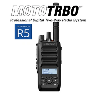 Motorola R5 UHF 400-527 MHz 256CH MOTOTRBO™ 5W Radio portatil Digital DMR Tier II y Analogico LKP con pantalla, Bluetooth, Wifi, GNSS Teclado Limitado Precio con iva incluido