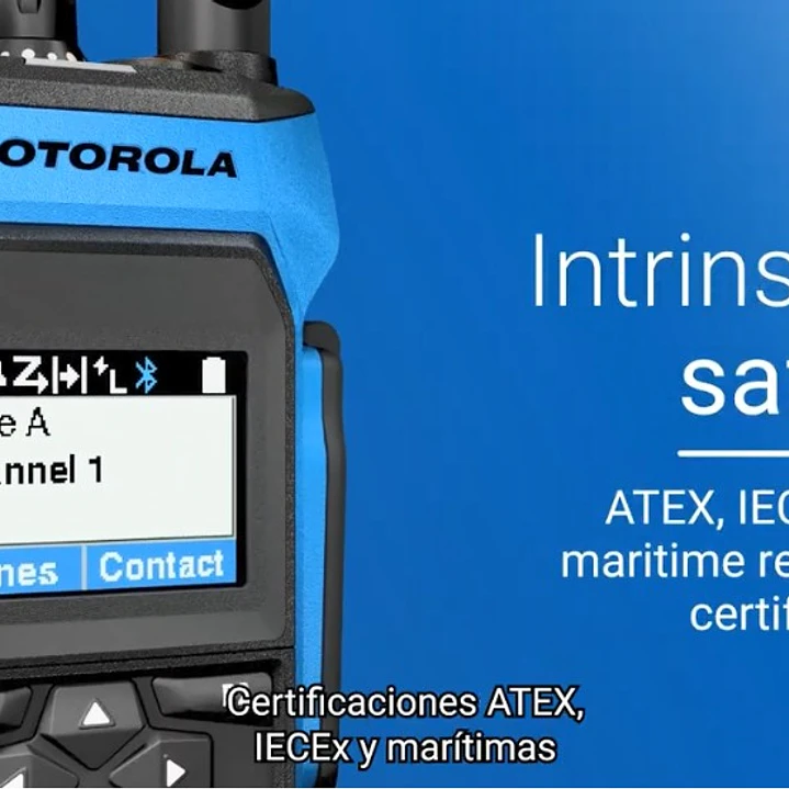 Motorola R7EX NKP UHF 403-470MHz 64CH MOTOTRBO y Analógico ATEX 1W Radio portátil intrínsecamente seguro sin pantalla Precio con iva incluido 10