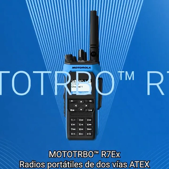 Motorola R7EX NKP UHF 403-470MHz 64CH MOTOTRBO y Analógico ATEX 1W Radio portátil intrínsecamente seguro sin pantalla Precio con iva incluido 16
