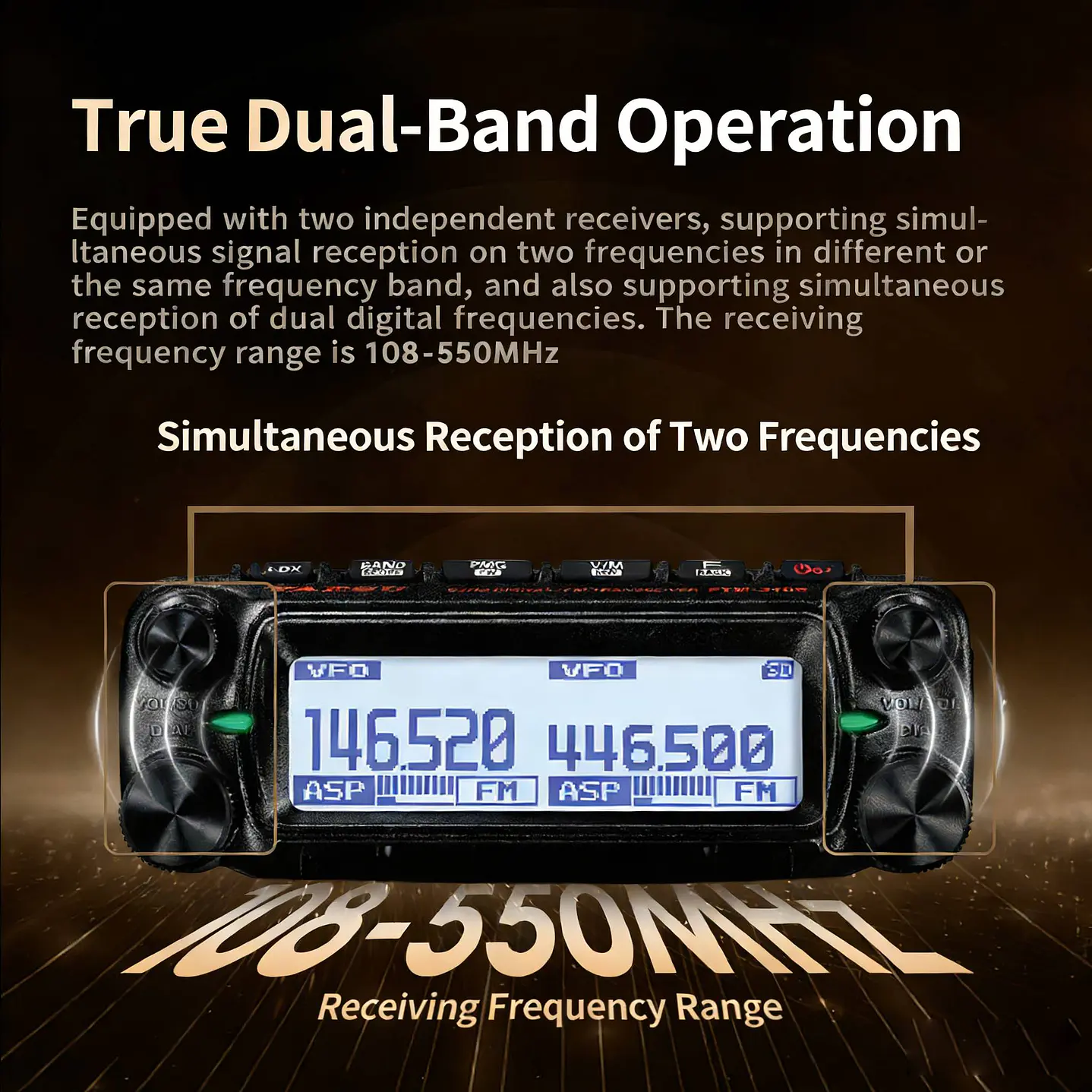 Yaesu FTM-310DR (sin ASP) C4FM/FM 144/430MHz Móvil digital de doble banda AESS (Acoustic Enhanced Speaker System) con dos altavoces (3W frontal + 3W unidad principal) Super DX Precio con iva incluido 3