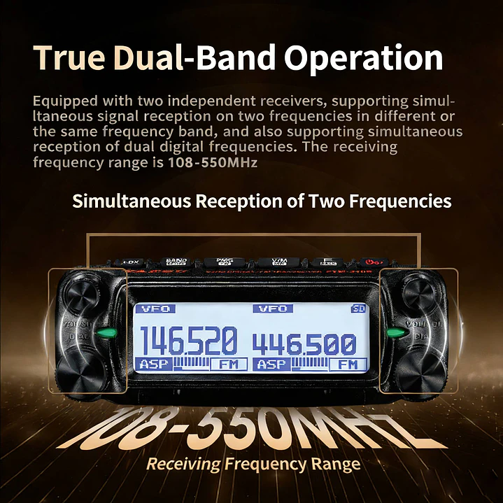 Yaesu FTM-310DR (sin ASP) C4FM/FM 144/430MHz Móvil digital de doble banda AESS (Acoustic Enhanced Speaker System) con dos altavoces (3W frontal + 3W unidad principal) Super DX Precio con iva incluido 3