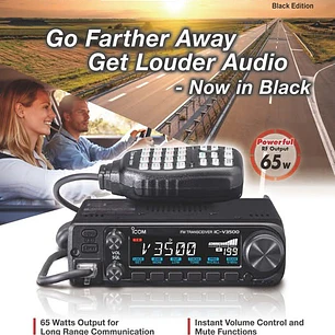 ICOM IC-V3500 VHF 136-174 MHz 207CH Analogica 65W Radio móvil de largo alcance Analogica 