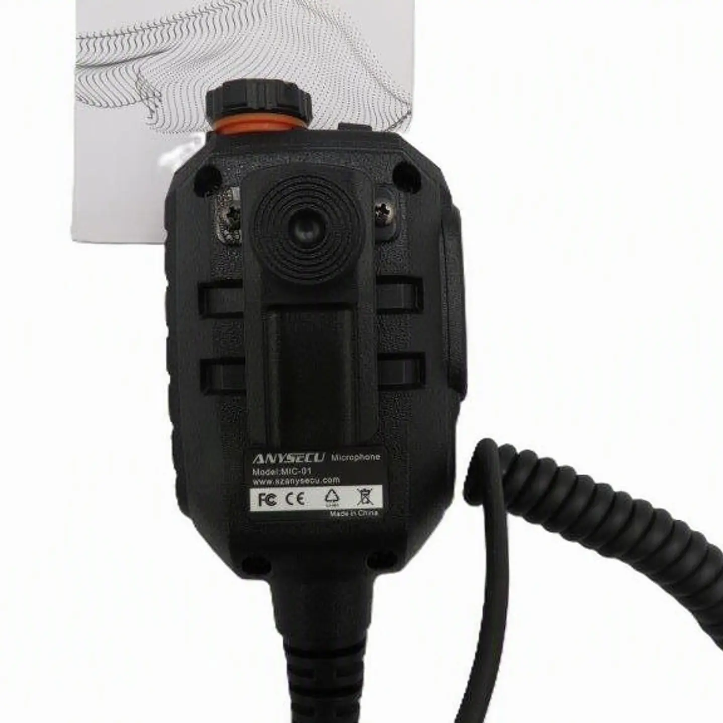 Anysecu MIC-K01 micrófono parlante remoto con luz estroboscópica y alarma de SOS para radios Kenwood Baofeng Inrico Wlan Wings Tesunho Precio con iva incluido 4