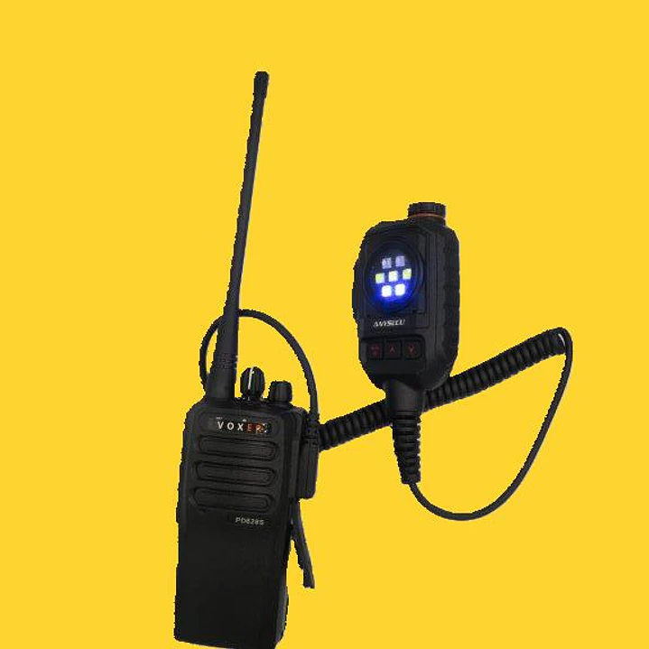 Anysecu MIC-K01 micrófono parlante remoto con luz estroboscópica y alarma de SOS para radios Kenwood Baofeng Inrico Wlan Wings Tesunho Precio con iva incluido 6