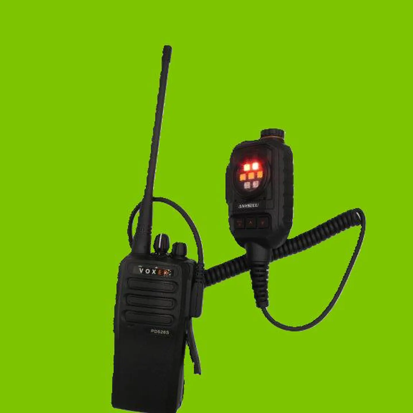 Anysecu MIC-K01 micrófono parlante remoto con luz estroboscópica y alarma de SOS para radios Kenwood Baofeng Inrico Wlan Wings Tesunho Precio con iva incluido 7