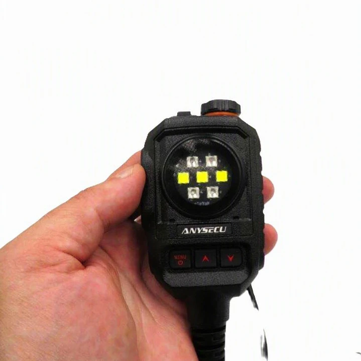 Anysecu MIC-K01 micrófono parlante remoto con luz estroboscópica y alarma de SOS para radios Kenwood Baofeng Inrico Wlan Wings Tesunho Precio con iva incluido 16
