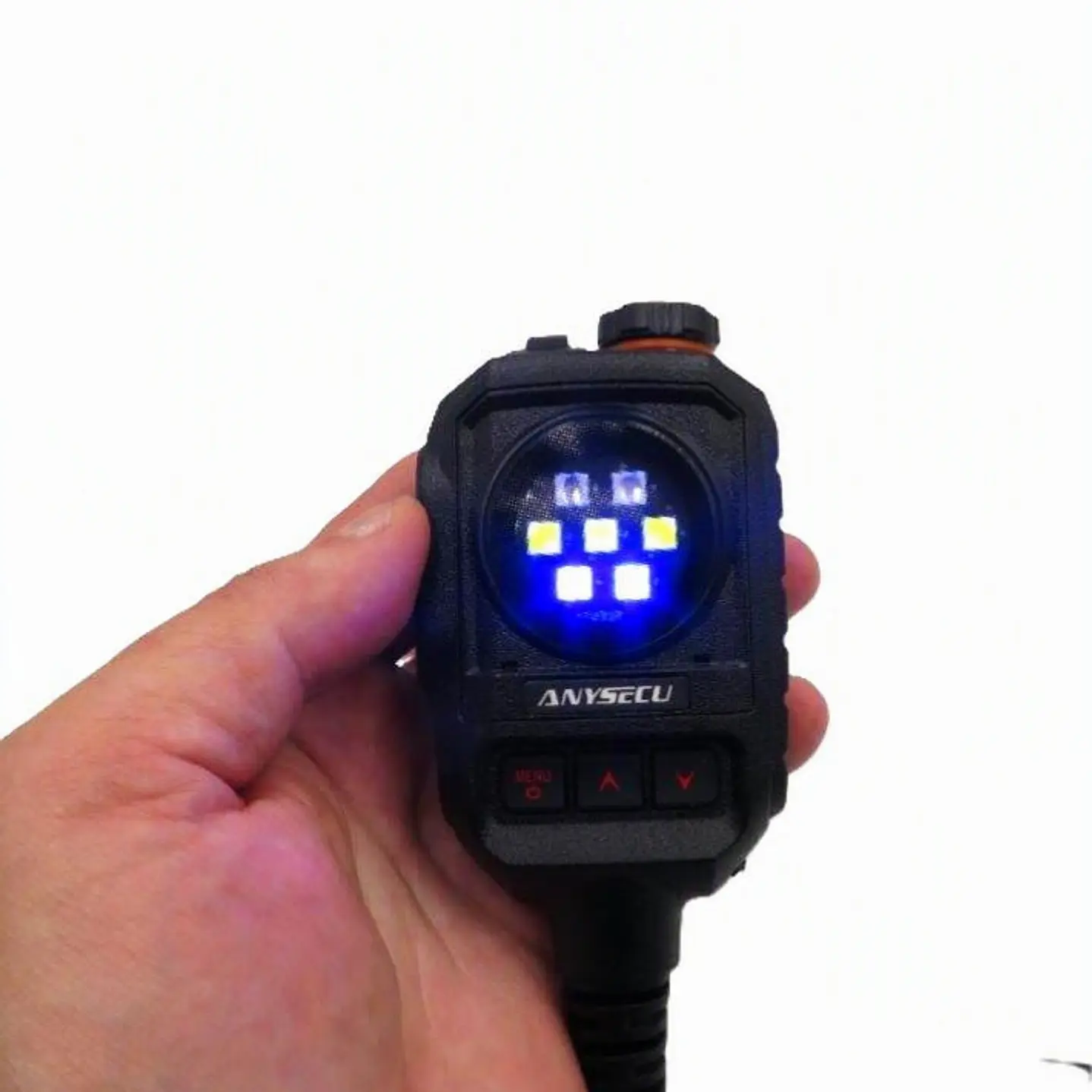 Anysecu MIC-K01 micrófono parlante remoto con luz estroboscópica y alarma de SOS para radios Kenwood Baofeng Inrico Wlan Wings Tesunho Precio con iva incluido 18