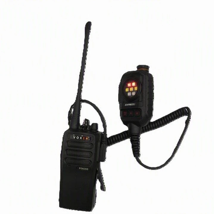 Anysecu MIC-K01 micrófono parlante remoto con luz estroboscópica y alarma de SOS para radios Kenwood Baofeng Inrico Wlan Wings Tesunho Precio con iva incluido 23