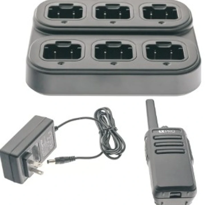 TXPRO TX500MULTCHRGR Cargador múltiple para TX500 y TX600 Adaptador universal 220-240 VCA a 12 VCD Indicadores LED multicolor, 5 horas, voltaje ajustable 11.8V ~ 12.8V Precio con iva incluido 3
