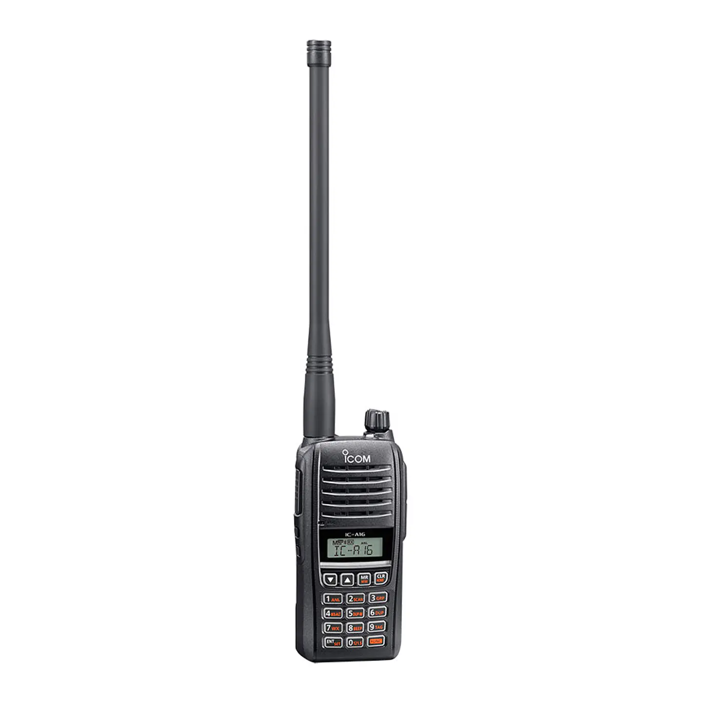 ICOM IC-A16 61 USA (Standard version, Sin Bluetooth) 200CH Memoria 6W Radio Banda Aerea VHF 108-136,99166 MHz de 8,33/25 kHz Audio 1500 mW, IP67, MIL-STD-810-G, NOAA Alert Precio con iva incluido 2