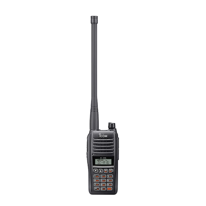ICOM IC-A16 61 USA (Standard version, Sin Bluetooth) 200CH Memoria 6W Radio Banda Aerea VHF 108-136,99166 MHz de 8,33/25 kHz Audio 1500 mW, IP67, MIL-STD-810-G, NOAA Alert Precio con iva incluido 4