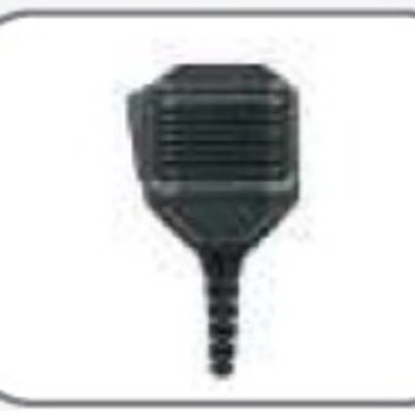 Comkit CKM-400W-K1 Micrófono de palma con PTT para trabajo pesado, cables reforzados en kevlar. Clip de cinturón metálico y giratorio. Compatible con radios Kenwood conector de 2 pins Precio con iva i 3