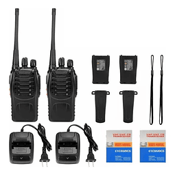 Baofeng Bf888s Pack 2 UHF: 400-470 MHz 16 canales Radio Transmisor Walkie Talkie 