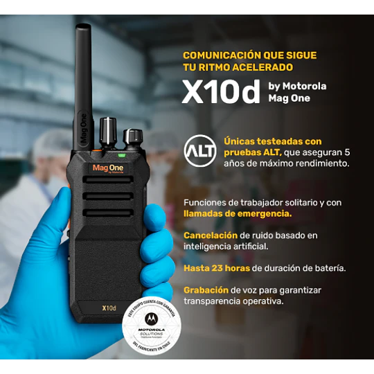 Arriendo Radio Portatil digital motorola mag one x10d 
