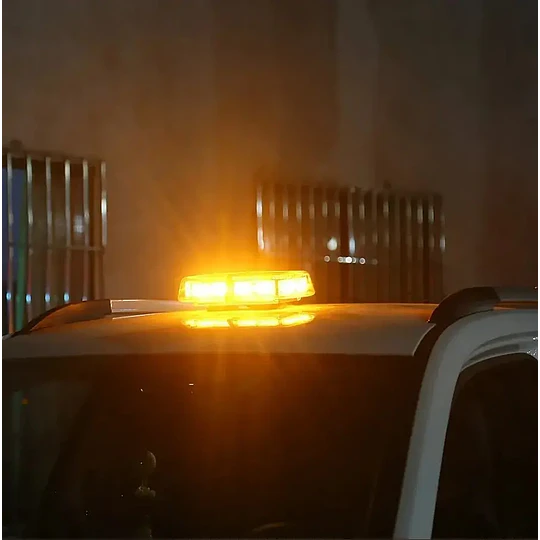 Baliza Luz LED Ámbar Techo Imán 12V-24V Estroboscópica