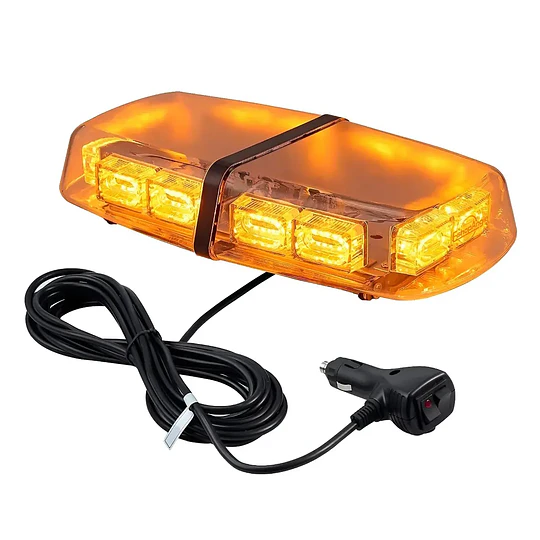 Baliza Luz LED Ámbar Techo Imán 12V-24V Estroboscópica