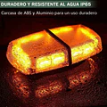 Baliza Luz LED Ámbar Techo Imán 12V-24V Estroboscópica