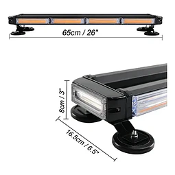 Baliza LED Techo Imantada Seguridad Alta Potencia 55x18 cm