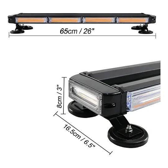 Baliza LED Techo Imantada Seguridad Alta Potencia 55x18 cm