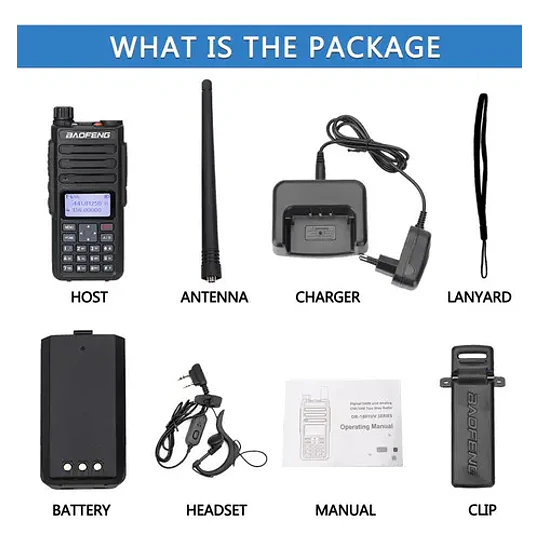 Radio Digital Baofeng DR-1801 Original Dual Band