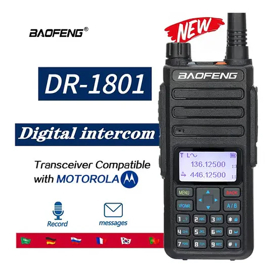 Radio Digital Baofeng DR-1801 Original Dual Band