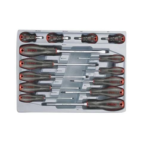 Juego Destornilladores Punta Paleta 14pz 2142 Force