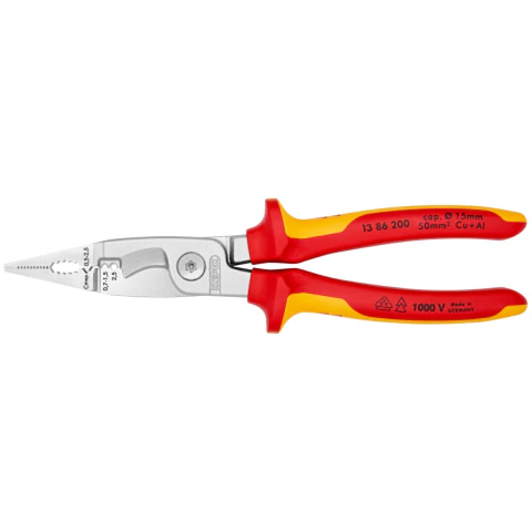Alicate Instalaciones Electricista 1000V 1386200 Knipex