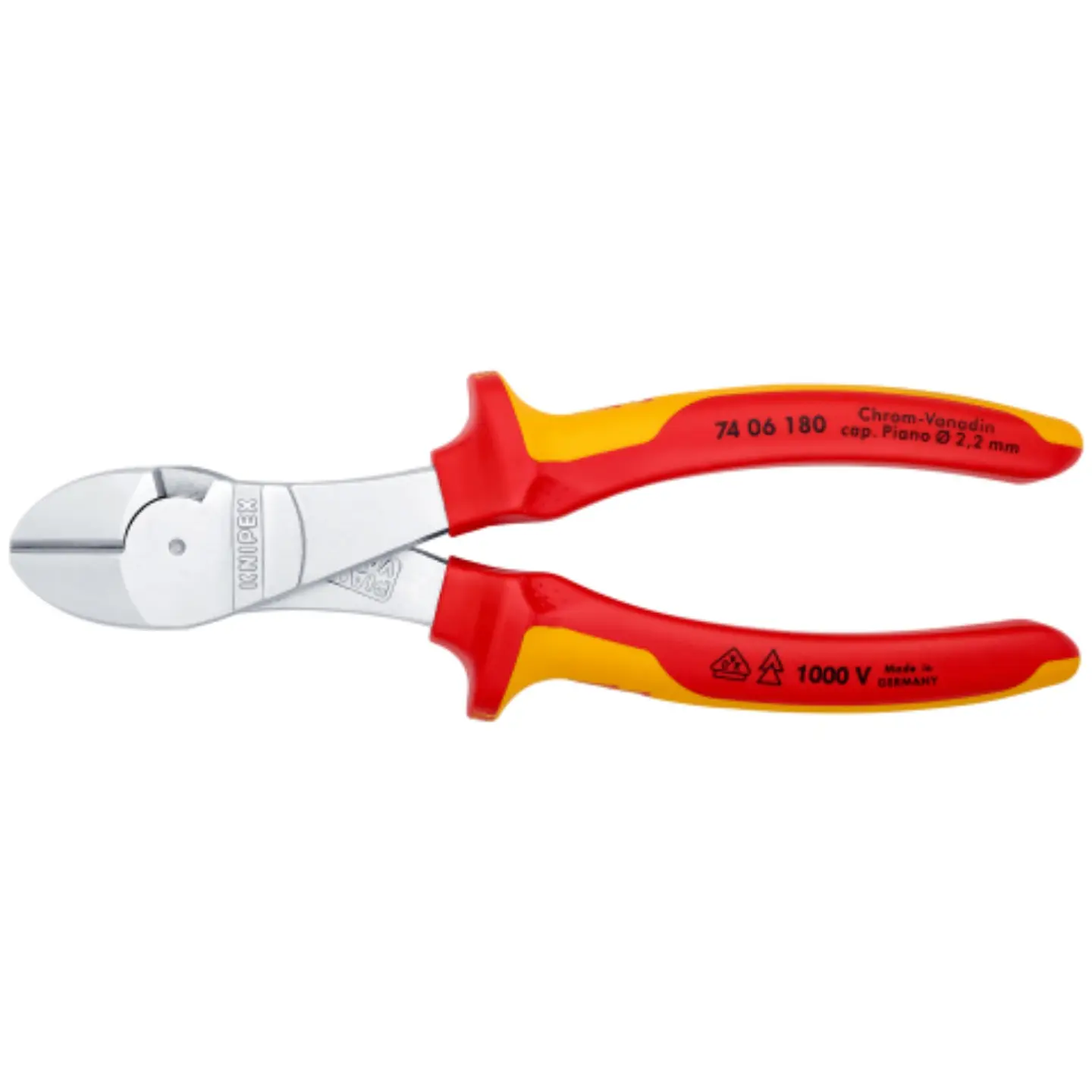 Alicate Corte Diagonal 1000V 7406180 Knipex 3