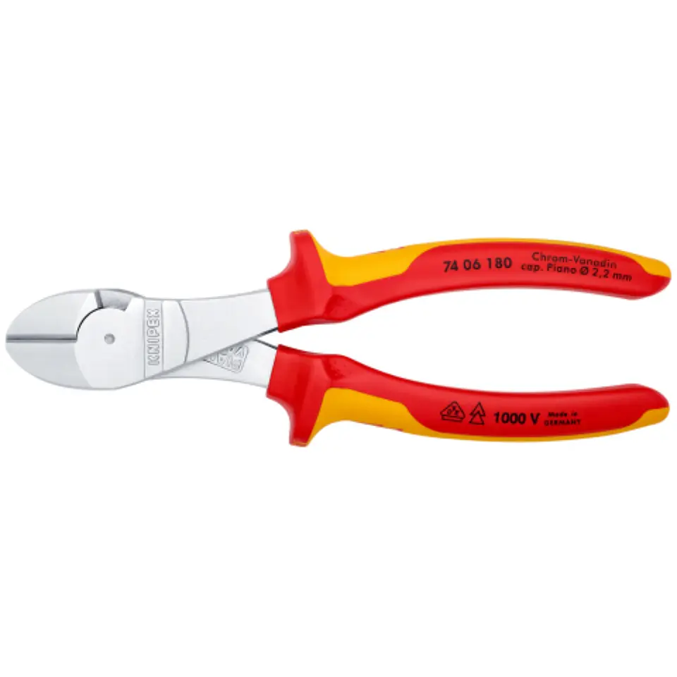 Alicate Corte Diagonal 1000V 7406180 Knipex 3