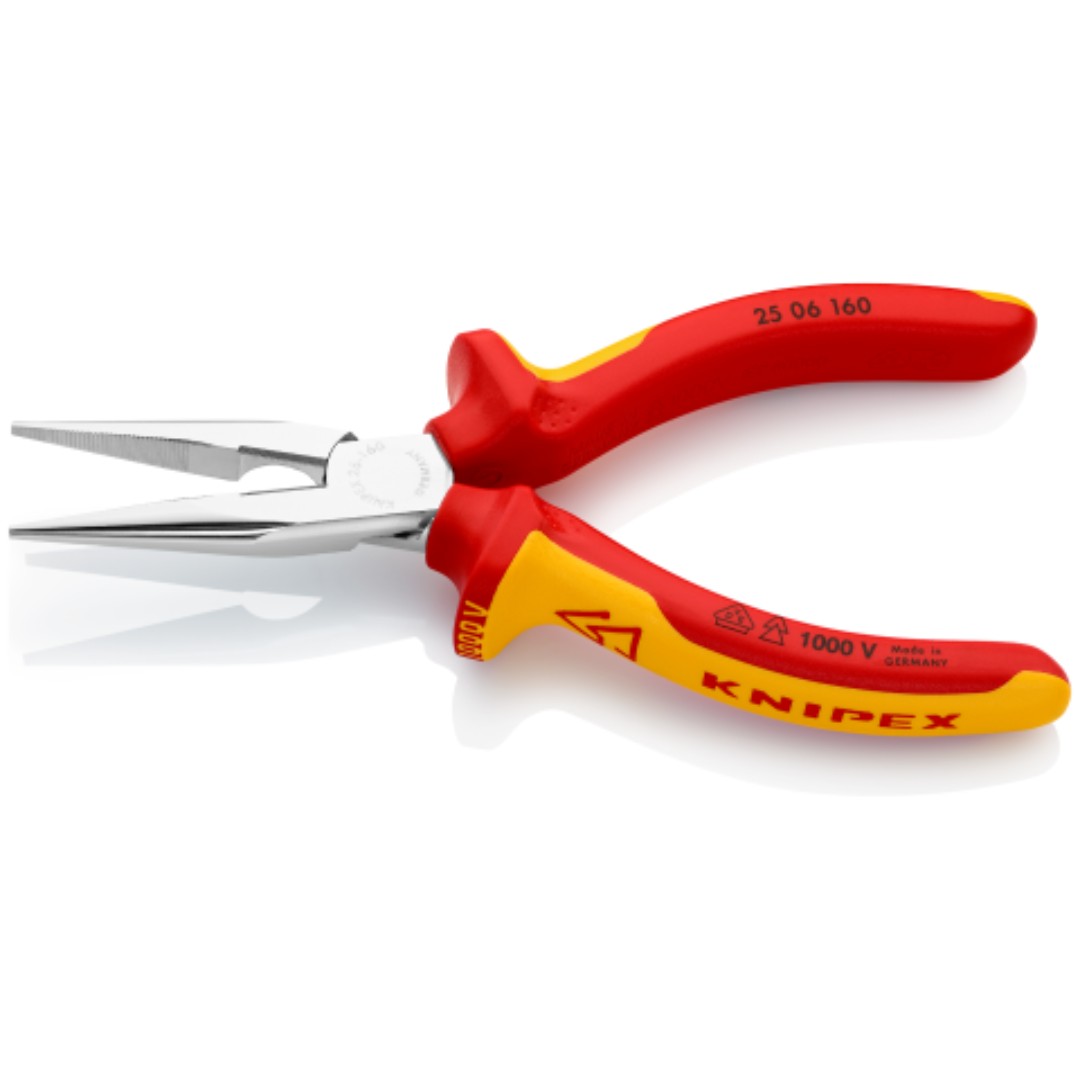 Alicate Punta Media Caña 6" 1000V 2506160 Knipex
