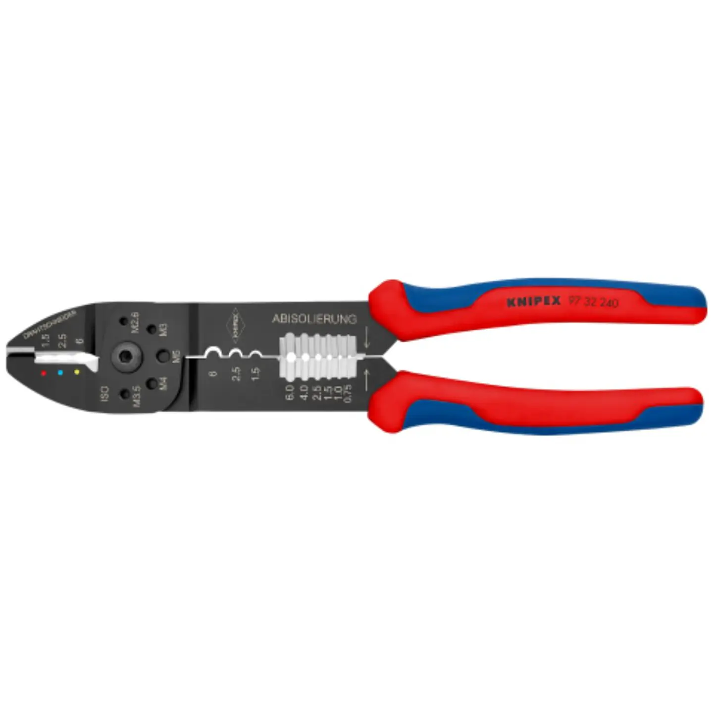 Alicate para Crimpar Terminales 15 a 10 AWG 9732240 Knipex 1