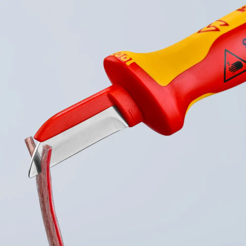 Cuchillo Recto para Cables Aislado 1000V 9854 Knipex 7