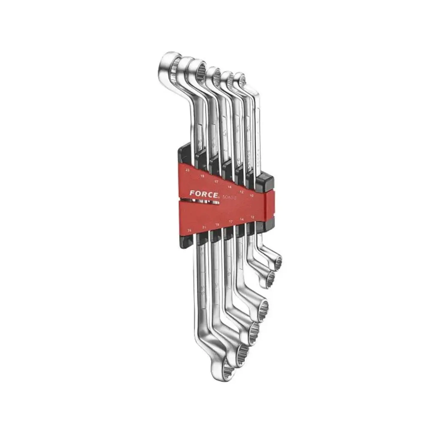 Juego Llaves Corona 75° Acodadas 10 a 26mm 6pz 50610 Force 1