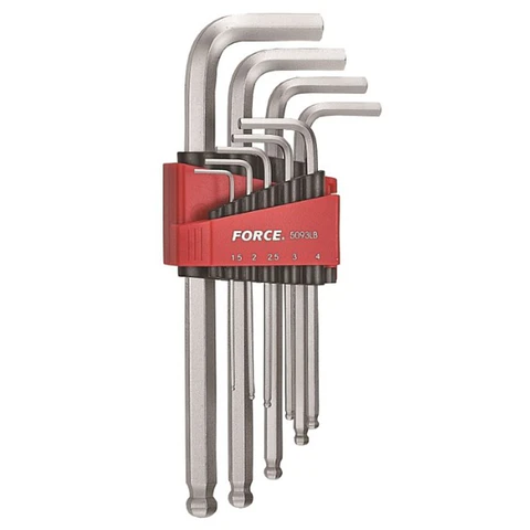 Juego Llaves Allen 1,5 a 10mm 9pz 5093LB Force
